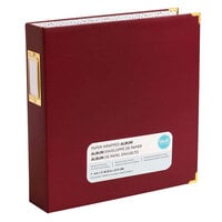 We R Memory Keepers - Paper Wrapped - 8.5 x 11 - D-Ring Album - Maroon