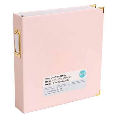 We R Memory Keepers - Paper Wrapped - 8.5 x 11 - D-Ring Album - Pink