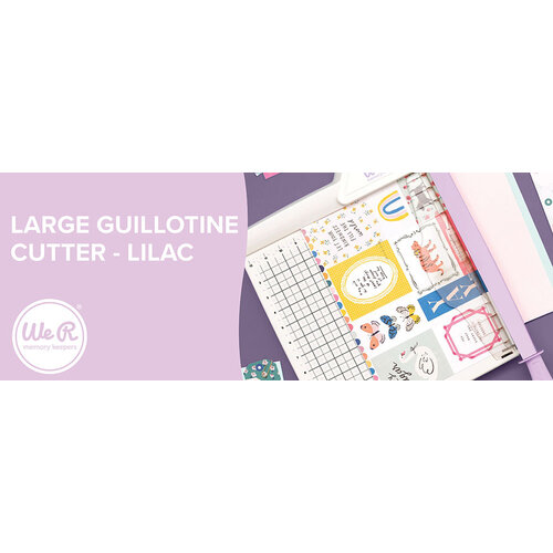  We R Memory Keepers, Mini Guillotine Cutter, White, 6 x 8.5,  Stack Paper Cutter and Trimmer, Scrapbooking, and Crafting Tool with Built  in Ruler, Cut Cardstock, Paper, and More