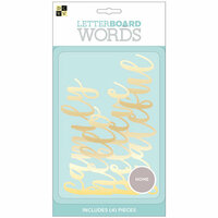 Die Cuts with a View - Letter Board - Word Packs - Ombre - Gold