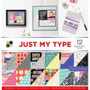 Die Cuts with a View - Just My Type Collection - Gloss Paper Stack - 12 x 12