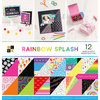 Die Cuts with a View - Rainbow Splash Collection - Foil Paper Stack - 12 x 12