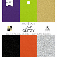 Die Cuts with a View - Fall Glitzy Collection - Halloween - Glitzy Glitter Mat Stack - 6 x 6