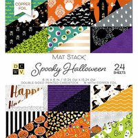 Die Cuts with a View - Spooky Halloween Collection - Halloween - Foil Paper Mat Stack - 6 x 6