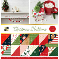 Die Cuts with a View - Christmas Traditions Collection - Foil Paper Stack - 12 x 12
