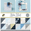 Die Cuts with a View - Blue Noel Collection - Glitter Paper Stack - 12 x 12