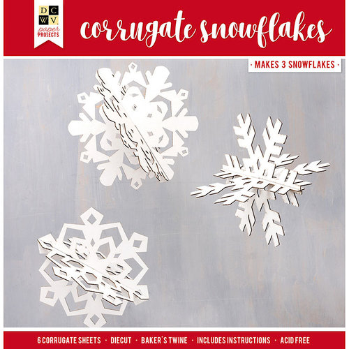 Die Cuts with a View - Christmas - Paper Projects - Corrugate Snowflakes