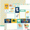Die Cuts with a View - Playful Pets Collection - 12 x 12 Double Sided Paper - Cats And Dogs