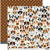 Die Cuts with a View - Playful Pets Collection - 12 x 12 Double Sided Paper - Dogs