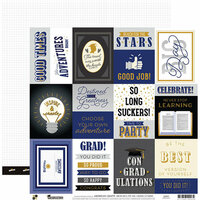 Die Cuts with a View - Graduation Collection - 12 x 12 Double Sided Paper - Celebration