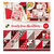 Die Cuts with a View - Christmas - Candy Cane Christmas Collection - Silver and Red Foil Paper Stack - 12 x 12
