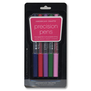 American Crafts - Precision Pen - Size 03 Point - 5 Pack