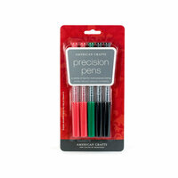 American Crafts - Precision Pen Set - Christmas - 5 Pack
