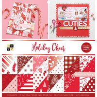 Die Cuts with a View - Christmas - 12 x 12 Double Sided Paper Stack - Holiday Cheer - Red Foil Accents