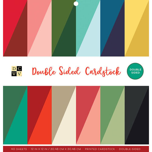 Dcwv Double-Sided Cardstock Stack 12x12 40/Pkg-Solid -PS624462