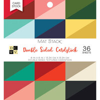Die Cuts with a View - Christmas - 6 x 6 Double Sided Paper Stack - Mat - Solid Colorful Cardstock
