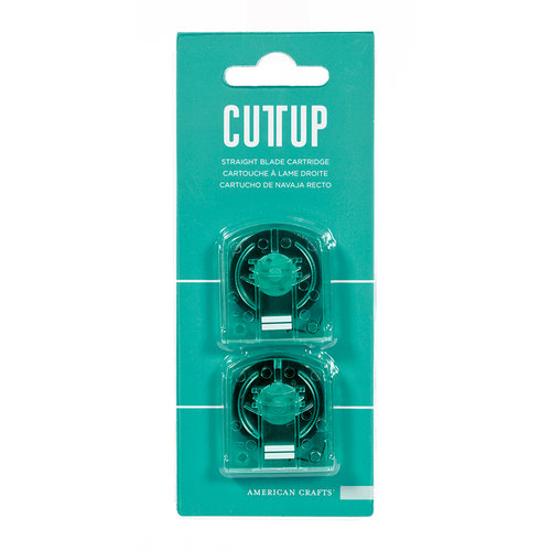 American Crafts - Cutup - Trimmer Accessories - Cartridge - Straight Blade - 2 Pack