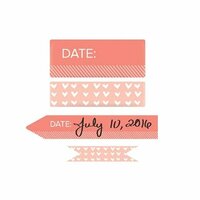 We R Makers - Washi Chomper - Washi Tape - Day and Time - Coral