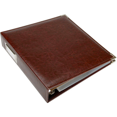 We R Memory Keepers - Classic Leather - 8.5 x 11 - 3-Ring Album - Cinnamon