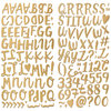 We R Memory Keepers - Crush Collection - Thickers - Gold Foil - Alphabet