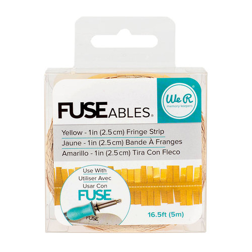 We R Makers - FUSEables Collection - Fringe Tape - Yellow
