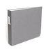 We R Memory Keepers - Linen Album - 12 x 12 D-Ring - Gray