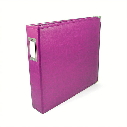We R Memory Keepers - Classic Leather - 12 x 12 - 3-Ring Album - Plum
