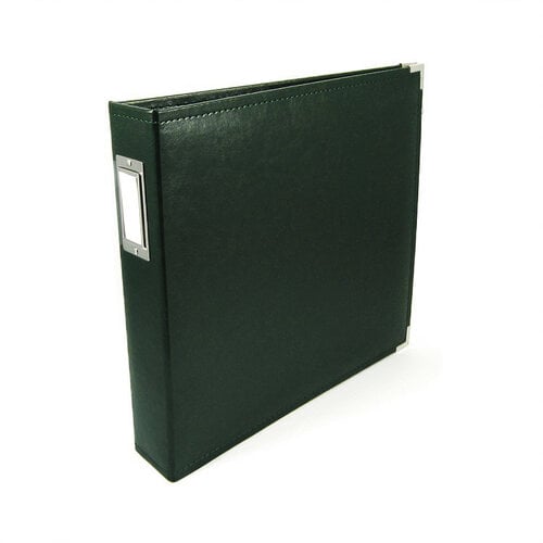 We R Memory Keepers - Classic Leather - 12 x 12 - 3-Ring Album - Forest Green