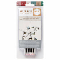 We R Memory Keepers - Ruler Studio Collection - Folded Rulers - 6 Inches - White