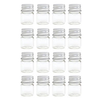 We R Makers - Storage Bottles - Small Glass Jars - 16 Pack