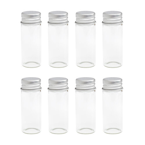 We R Makers - Storage Bottles - Large Glass Jars - 8 Pack