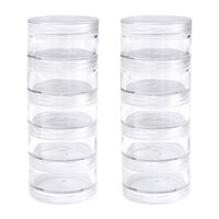 We R Makers - Storage Bottles - Medium Screw Stack Jars - 10 Pack
