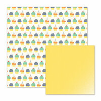 We R Memory Keepers - Cakes and Candles Collection - 12 x 12 Double Sided Paper - Cupcakes
