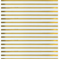 We R Memory Keepers - Clearly Posh Collection - 12 x 12 Acetate Paper with Foil Accents - Stripe - Gold