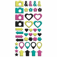 We R Memory Keepers - Hello Darling Collection - Enamel Stickers - Shapes