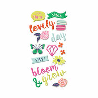 We R Memory Keepers - Flower Girl Collection - Puffy Stickers