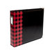 We R Makers - Album - 12 x 12 D-Ring - Buffalo Check - Red