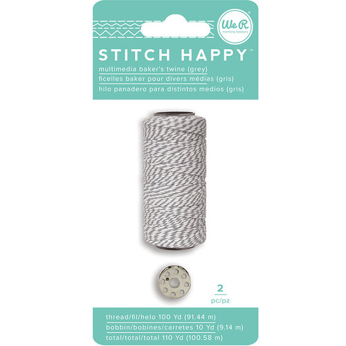 We R Memory Keepers - Stitch Happy Collection - Thread - Bakers Twine - Gray