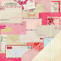 American Crafts - Crate Paper - Fourteen Collection - 12 x 12 Double Sided Paper - Valentine