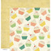 American Crafts - Crate Paper - Party Day Collection - 12 x 12 Double Sided Paper - Cupcakes