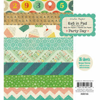 American Crafts - Crate Paper - Party Day Collection - 6 x 6 Paper Pad