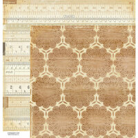 American Crafts - Crate Paper - DIY Shop Collection - 12 x 12 Double Sided Paper - Measurements