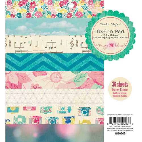 American Crafts - Crate Paper - Maggie Holmes Collection - 6 x 6 Paper Pad