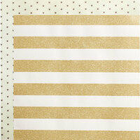 Crate Paper - Wonder Collection - 12 x 12 Double Sided Paper with Glitter Accents - Stripe