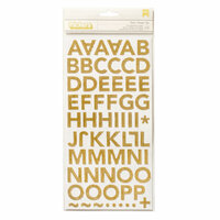 Crate Paper - Wonder Collection - Thickers - Chipboard - Corrugated - Gold Charm