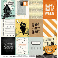 Crate Paper - After Dark Collection - Halloween - 12 x 12 Double Sided Paper - Happy Halloween