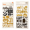 Crate Paper - After Dark Collection - Halloween - Thickers - Glitter Foam - Spooky