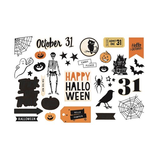 Heidi Swapp - Crate Paper - MINC Collection - Halloween - Ephemera
