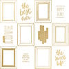 Crate Paper - Shine Collection - 12 x 12 Acetate Paper with Foil Accents - Golden