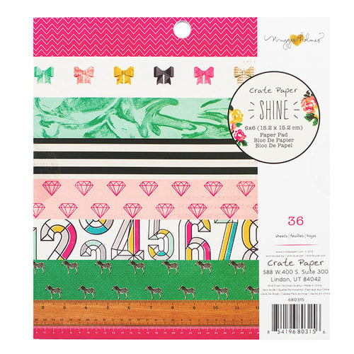 Crate Paper - Shine Collection - 6 x 6 Paper Pad